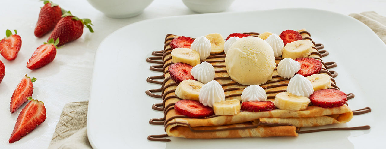 The Deck - Chocolate Crepe with Strawberry and Banana