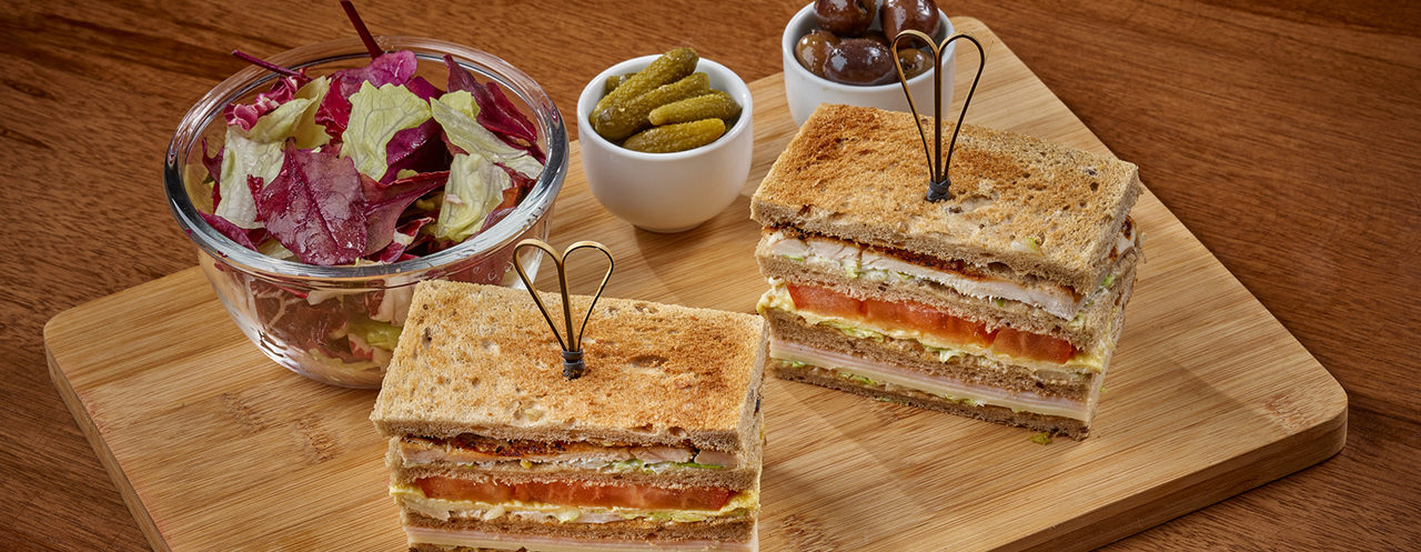 Winter Restaurant - Mini Sandwiches with Salad